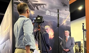 Twenty-Six Defense's President and CEO Luke Savoie is interviewed by Breaking Defense at AFA 2026