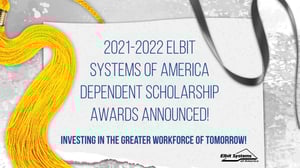 Elbit Systems of America awards more than $100K in college scholarships to employee dependents.