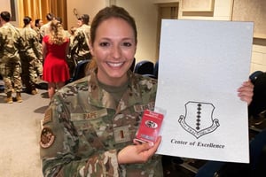 Emma Pape joined the Elbit America team through the U.S. Department of Defense SkillBridge program. 