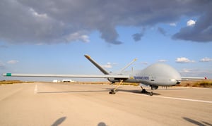 Elbit 's HERMES® 450 soars during the North Dakota UAS Field Day